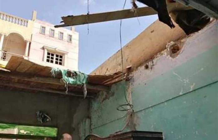 حوادث : انهيار منزل مدير أوقاف مغاغة بسبب تجمعات المياه دون أضرار بشرية