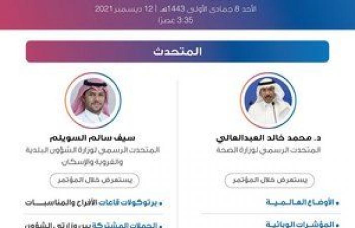 أخبار العالم : استعراض "بروتوكولات قاعات الأفراح" في المؤتمر الصحفي لمستجدات كورونا غدًا