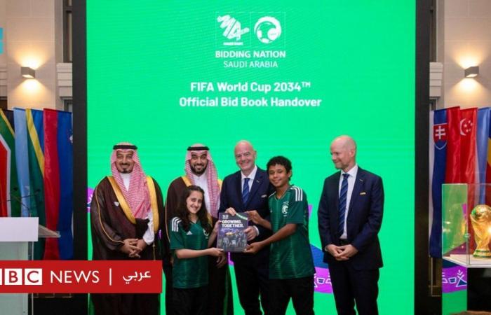 أخبار العالم : السعودية تُسلم رسمياً ملف ترشحها لاستضافة كأس العالم لكرة القدم 2034