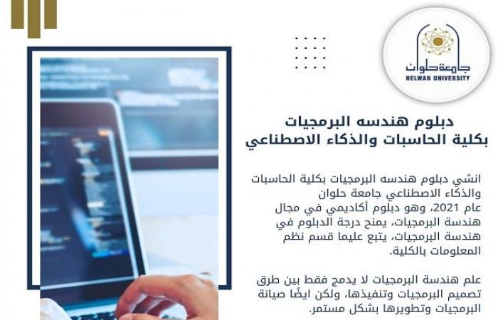 تنسيق الجامعات 2024 | كلية الحاسبات والذكاء الاصطناعي جامعة حلوان تكشف عن برنامج دبلوم هندسة البرمجيات