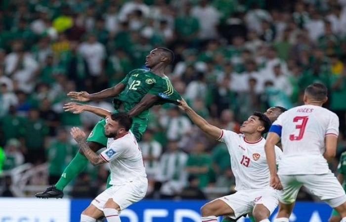 السعودية تتعادل مع إندونيسيا بتصفيات كأس العالم 2026