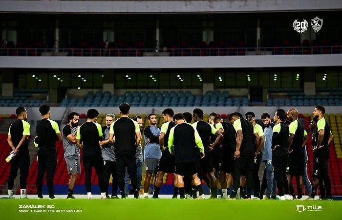 سعيد الشرقاوي يتواجد في مران الزمالك قبل لقاء النصر الليبي